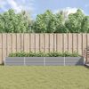 vidaXL Plantenbak Lichtgrijs 195 x 100 x 45 cm Gegalvaniseerd staal