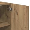 vidaXL Wandkast 60x31x60 cm bewerkt hout artisanaal eikenkleurig