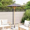 vidaXL Tuinparasol Donkergrijs &Oslash; 270 x 260 cm Bamboe