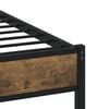 vidaXL Bedframe zonder matras metaal gerookt eikenkleurig 80x200 cm