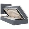 vidaXL Opslag bed met matras Donkergrijs 90 x 200 cm Fluweel