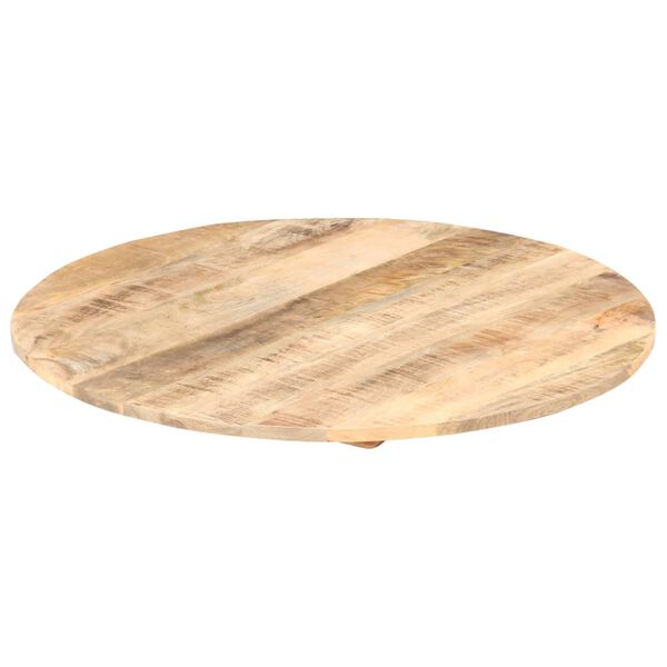 vidaXL Tafelblad rond 15-16 mm 50 cm massief mangohout