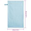 vidaXL Sporthanddoeken 2 pcs Blauw 50 x 30 cm Polyester en polyamide