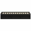 vidaXL Bedframe zonder matras 160x200 cm bewerkt hout zwart eikenkleur