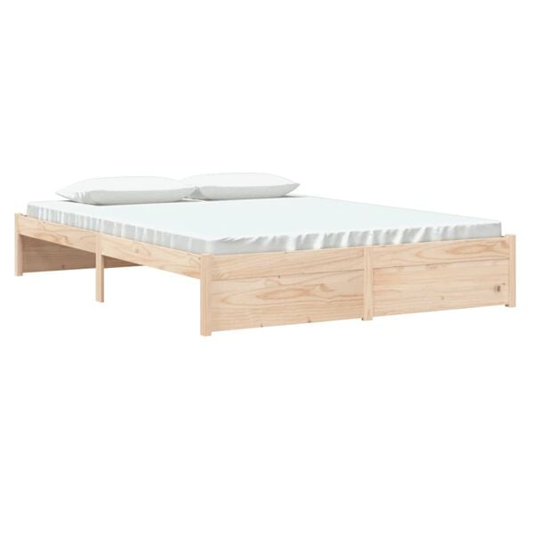 vidaXL Bedframe zonder matras massief hout 160x200 cm