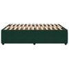 vidaXL Bedframe zonder matras 140x190 cm fluweel donkergroen