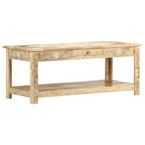 vidaXL Salontafel handgeschilderd 110x50x45 cm massief mangohout