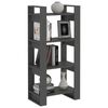 vidaXL Boekenkast/kamerscherm 60x35x125 cm massief hout grijs