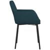 vidaXL Eetkamerstoelen 2 st fluweel blauw