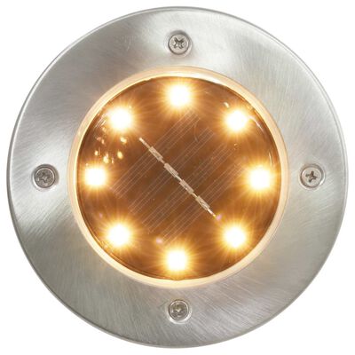 vidaXL Grondlampen 8 st solar LED warmwit