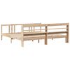 vidaXL Bedframe met hoofdbord massief grenenhout 180x200 cm