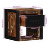 vidaXL Nachtkastjes 2st 40x35x40cm massief gerecycled hout meerkleurig