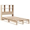 vidaXL Bed met boekenkast zonder matras massief hout 90x190 cm