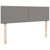 vidaXL Ottoman bed met matrassen 160x200cm stof taupe