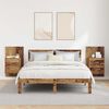 vidaXL Wandkastje 2 pcs Oud Hout 48,5 x 32,5 x 80 cm Bewerkt hout
