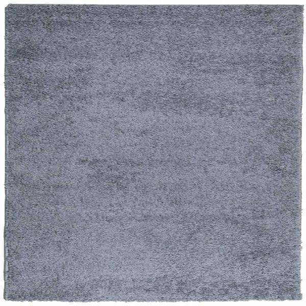 vidaXL Vloerkleed PAMPLONA shaggy hoogpolig modern 160x160 cm blauw