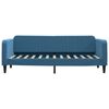 vidaXL Slaapbank met onderschuifbed en lades 80x200 cm fluweel blauw