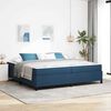 vidaXL Boxspringbed met matras Blauw 200 x 200 cm Stof