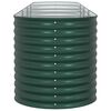 vidaXL Verhoogde plantenbak Groen 400 x 80 x 81 cm Staal