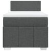 vidaXL Boxspring met matras stof donkergrijs 100x200 cm