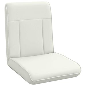 vidaXL Verstelbare vlo stoelen Wit Kunstleer