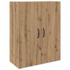 vidaXL Hoge kast 2 pcs Artisan Eiken Bewerkt hout