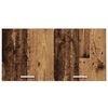 vidaXL Hangkast met opslag Oudhout 80 x 31 x 40 cm Bewerkt hout