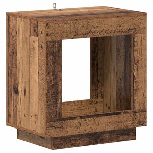 vidaXL Bijzettafel Oud hout 60 x 40 x 65 cm Bewerkt hout