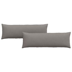 vidaXL Sofa Kussens 2 pcs Taupe 120 x 40 cm Stof