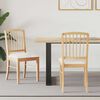 vidaXL Eettafelstoelen 2 pcs Naturel 50 x 52,5 x 91 cm