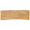 vidaXL Tafelblad met natuurlijke rand 110x40x2,5 cm massief mangohout