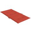 vidaXL Stoelkussens 4 st lage rug 100x50x4 cm stof gem&ecirc;leerd rood