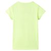 Kindershirt 92 fluorescerend geel