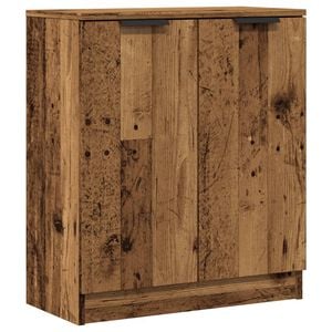 vidaXL Dressoir 60x30x70 cm bewerkt hout oud houtkleurig