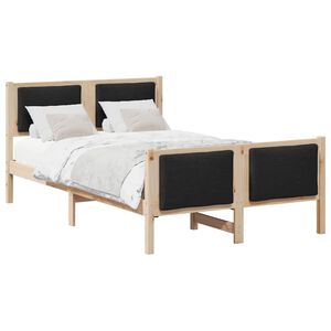 vidaXL Bedframe met hoofdeinde Zwart 120 x 190 cm Stof