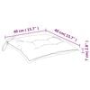 vidaXL Stoelkussens 2 st bladpatroon 40x40x7 cm stof