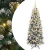 vidaXL Kunstkerstboom Wit 180 cm PVC en Plastic en Staal en PE