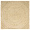 vidaXL Gebied Tapijt Wit 300 x 300 cm Jute