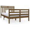 vidaXL Bedframe massief hout honingbruin 120x190 cm
