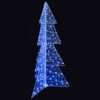 vidaXL Kerstboom met 160 LED Blauw 150 cm Acryl