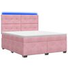 vidaXL Boxspringbed met matras Roze 140 x 200 cm Fluweel