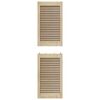 vidaXL Kastdeur 2 pcs Naturel 140,5 x 2,1 x 39,5 cm Massief grenenhout