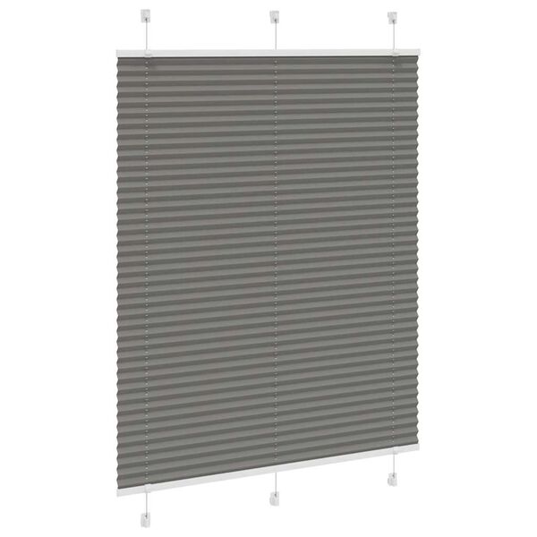 vidaXL Pliss&eacute; rolgordijn 105x150 cm stofbreedte 104,4 cm antraciet