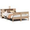 vidaXL Bed met boekenkast zonder matras massief grenenhout 140x190 cm