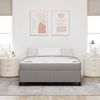 vidaXL Boxspringbed Taupe 140 x 200 cm Stof