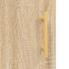 vidaXL Hoge kast 69,5x31x115 cm bewerkt hout sonoma eikenkleurig