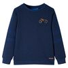 vidaXL Kindertrui 116 gem&ecirc;leerd marineblauw