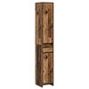 vidaXL Badkamerkast Oud hout 30 x 33 x 190 cm Bewerkt hout