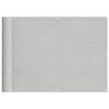 vidaXL Balkonscherm 75x300 cm 100% oxford polyester lichtgrijs