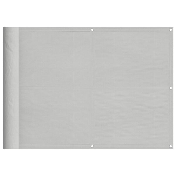vidaXL Balkonscherm 75x300 cm 100% oxford polyester lichtgrijs